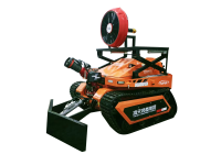 RXR-YM60000D消防排煙滅火機器人 （第4代，油動液壓，帶推鏟，可升降排煙機）