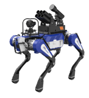 反恐防暴四足機(jī)器狗 （大狗，點(diǎn)足）【集成一體式遙控器+38mm六連發(fā)射器+捕捉網(wǎng)發(fā)射器+雙光三軸增穩(wěn)云臺】