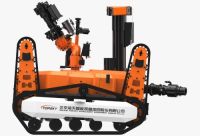 RXR-MC80BGD全地形防爆消防滅火偵察機器人【履帶擺臂】  (第2代，升降云臺及氣體二合一探測裝置+語音控制）